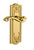 Grandeur Hardware - Parthenon Plate Privacy with Portofino Lever in Lifetime Brass - PARPRT - 814856