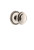 Grandeur Hardware - Soleil Rosette Double Dummy with Circulaire Knob in Polished Nickel - SOLCIR - 809642