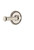 Grandeur Hardware - Soleil Rosette Double Dummy with Georgetown Lever in Polished Nickel - SOLGEO - 820579