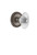 Grandeur Hardware - Soleil Rosette Passage with Burgundy Crystal Knob in Antique Pewter - SOLBUR - 813504