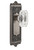Grandeur Hardware - Windsor Plate Double Dummy with Baguette Crystal Knob in Antique Pewter - WINBCC - 828294