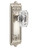 Grandeur Hardware - Windsor Plate Double Dummy with Baguette Crystal Knob in Polished Nickel - WINBCC - 828300