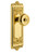 Grandeur Hardware - Windsor Plate Double Dummy with Bouton Knob in Lifetime Brass - WINBOU - 807549