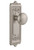 Grandeur Hardware - Windsor Plate Passage with Fifth Avenue knob in Satin Nickel - WINFAV - 822439