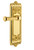 Grandeur Hardware - Windsor Plate Passage with Georgetown Lever in Polished Brass - WINGEO - 807629