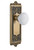 Grandeur Hardware - Windsor Plate Passage with Hyde Park knob in Vintage Brass - WINHYD - 822407