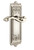 Grandeur Hardware - Windsor Plate Passage with Portofino Lever in Polished Nickel - WINPRT - 800010