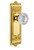 Grandeur Hardware - Windsor Plate Passage with Versailles knob in Polished Brass - WINVER - 822716