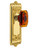 Grandeur Hardware - Windsor Plate Privacy with Baguette Crystal Knob in Polished Brass - WINBCA - 828577