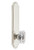 Grandeur Hardware - Hardware Arc Tall Plate Dummy with Baguette Clear Crystal Knob in Polished Nickel - ARCBCC - 836359