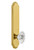Grandeur Hardware - Hardware Arc Tall Plate Double Dummy with Biarritz Knob in Lifetime Brass - ARCBIA - 804172