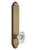 Grandeur Hardware - Hardware Arc Tall Plate Double Dummy with Biarritz Knob in Vintage Brass - ARCBIA - 804171