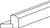 Jarlin Cabinetry - Shaker Light Rail Molding - TLR8-2 - Soda Double Shaker