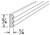 Jarlin Cabinetry - Triple Bead Insert Molding - TBIM8 - Soda Double Shaker