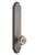 Grandeur Hardware - Hardware Arc Tall Plate Privacy with Bouton Knob in Antique Pewter - ARCBOU - 836754