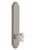 Grandeur Hardware - Hardware Arc Tall Plate Privacy with Chambord Knob in Satin Nickel - ARCCHM - 836817