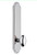 Grandeur Hardware - Hardware Arc Tall Plate Dummy with Eden Prairie Knob in Bright Chrome - ARCEDN - 803973