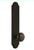 Grandeur Hardware - Hardware Arc Tall Plate Passage with Fifth Avenue Knob in Timeless Bronze - ARCFAV - 813794