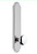 Grandeur Hardware - Hardware Arc Tall Plate Privacy with Fifth Avenue Knob in Bright Chrome - ARCFAV - 804207