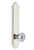 Grandeur Hardware - Hardware Arc Tall Plate Double Dummy with Fontainebleau Knob in Polished Nickel - ARCFON - 804133