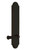 Grandeur Hardware - Hardware Arc Tall Plate Passage with Georgetown Lever in Timeless Bronze - ARCGEO - 836004