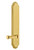 Grandeur Hardware - Hardware Arc Tall Plate Privacy with Georgetown Lever in Lifetime Brass - ARCGEO - 837806