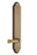 Grandeur Hardware - Hardware Arc Tall Plate Privacy with Georgetown Lever in Vintage Brass - ARCGEO - 837827