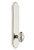Grandeur Hardware - Hardware Arc Tall Plate Double Dummy with Grande Victorian Knob in Polished Nickel - ARCGVC - 804103