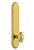 Grandeur Hardware - Hardware Arc Tall Plate Privacy with Grande Victorian Knob in Polished Brass - ARCGVC - 836910