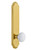 Grandeur Hardware - Hardware Arc Tall Plate Dummy with Hyde Park Knob in Polished Brass - ARCHYD - 803958