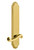 Grandeur Hardware - Hardware Arc Tall Plate Passage with Newport Lever in Polished Brass - ARCNEW - 836028