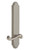 Grandeur Hardware - Hardware Arc Tall Plate Privacy with Newport Lever in Satin Nickel - ARCNEW - 837851