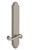 Grandeur Hardware - Hardware Arc Tall Plate Privacy with Newport Lever in Satin Nickel - ARCNEW - 837850