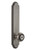 Grandeur Hardware - Hardware Arc Tall Plate Passage with Parthenon Knob in Antique Pewter - ARCPAR - 803861