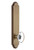 Grandeur Hardware - Hardware Arc Tall Plate Passage with Provence Knob in Vintage Brass - ARCPRO - 813833