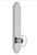 Grandeur Hardware - Hardware Arc Tall Plate Privacy with Provence Knob in Bright Chrome - ARCPRO - 836956