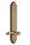 Grandeur Hardware - Hardware Arc Tall Plate Privacy with Portofino Lever in Vintage Brass - ARCPRT - 804184