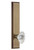 Grandeur Hardware - Hardware Carre' Tall Plate Dummy with Biarritz Knob in Vintage Brass - CARBIA - 803554