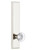 Grandeur Hardware - Hardware Carre' Tall Plate Passage with Bordeaux Knob in Polished Nickel - CARBOR - 803399