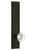 Grandeur Hardware - Hardware Carre' Tall Plate Privacy with Bordeaux Knob in Timeless Bronze - CARBOR - 837128