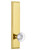 Grandeur Hardware - Hardware Carre' Tall Plate Dummy with Bordeaux Knob in Polished Brass - CARBOR - 803527