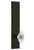 Grandeur Hardware - Hardware Carre' Tall Plate Privacy with Burgundy Knob in Timeless Bronze - CARBUR - 815333