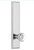 Grandeur Hardware - Hardware Carre' Tall Plate Passage with Chambord Knob in Bright Chrome - CARCHM - 813890