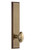 Grandeur Hardware - Hardware Carre' Tall Plate Dummy with Eden Prairie Knob in Vintage Brass - CAREDN - 803477