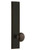 Grandeur Hardware - Hardware Carre' Tall Plate Privacy with Fifth Avenue Knob in Timeless Bronze - CARFAV - 837256