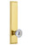 Grandeur Hardware - Hardware Carre' Tall Plate Double Dummy with Fontainebleau Knob in Lifetime Brass - CARFON - 803632