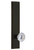 Grandeur Hardware - Hardware Carre' Tall Plate Privacy with Fontainebleau Knob in Timeless Bronze - CARFON - 837273