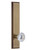 Grandeur Hardware - Hardware Carre' Tall Plate Dummy with Fontainebleau Knob in Vintage Brass - CARFON - 803514