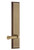 Grandeur Hardware - Hardware Carre' Tall Plate Passage with Georgetown Lever in Vintage Brass - CARGEO - 836107