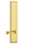 Grandeur Hardware - Hardware Carre' Tall Plate Dummy with Georgetown Lever in Lifetime Brass - CARGEO - 836288